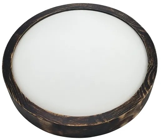 Brilagi - Plafonieră LED CARVALHO SLIM SMOKEY LED/20W/230V, finisaj stejar, Ø 27,5 cm