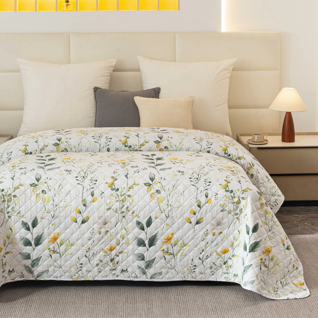 Cuvertura de pat CITRUS GARDEN, alb Dimensiune: 170 x 210 cm