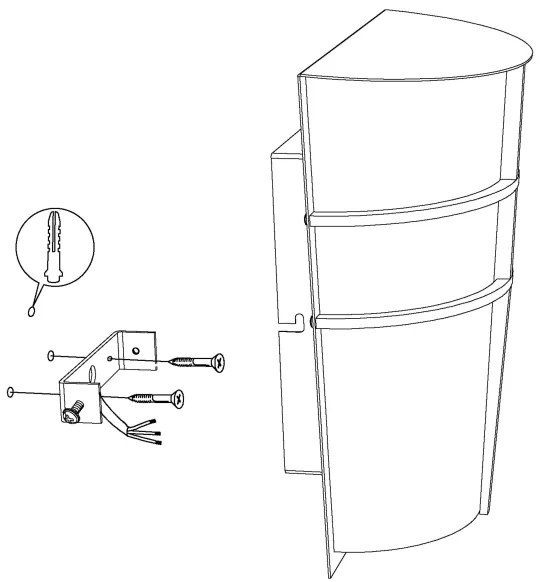 Eglo 94138 - Aplică de perete LED pentru exterior BREGANZO 2xLED/2,5W/230V IP44