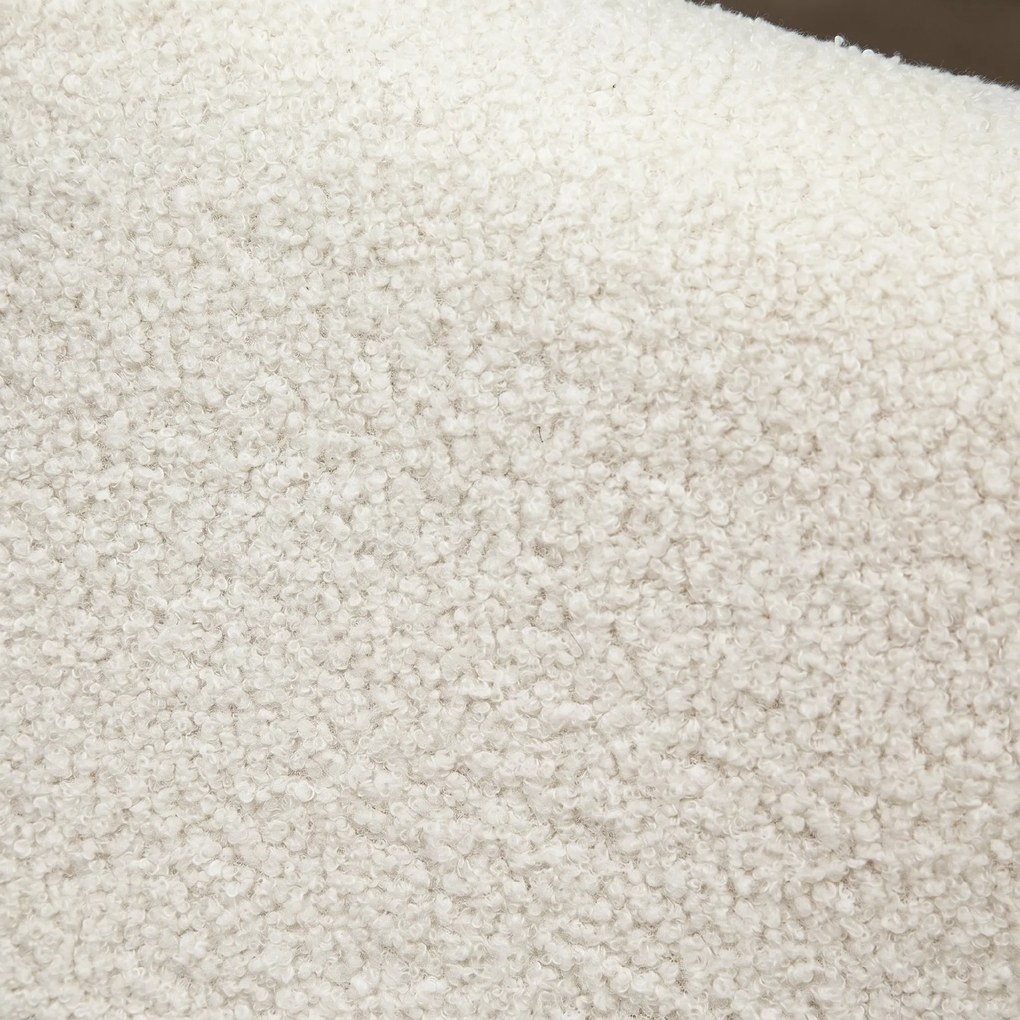 HOMCOM Scaun Balansoar Minimalist cu Pernuțe pentru Scaun și Spătar, Scaun pentru Sufragerie din Lemn de Caucciuc, Pluș și Spumă, 60x81x71 cm, Crem | Aosom Romania