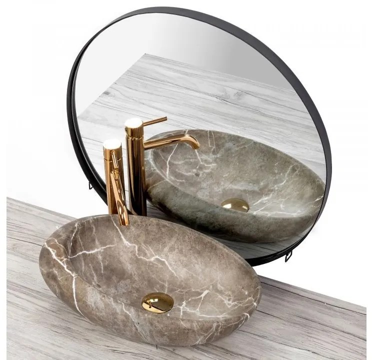 Lavoar Roxy B Stone ceramica sanitara - 49 cm