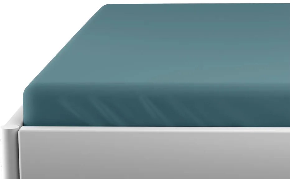 Cearceaf jersey pentru patut copii verde inchis 70 x 140 cm