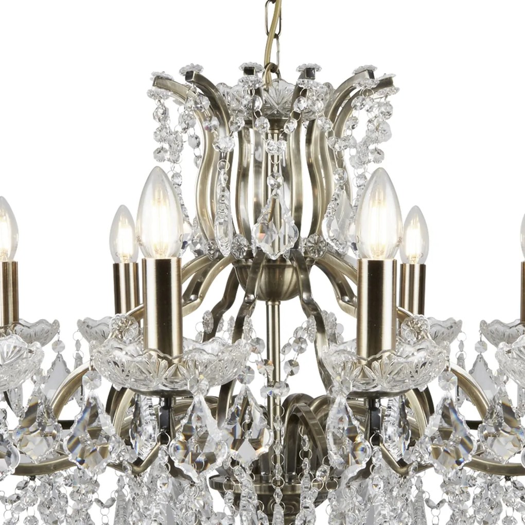 Candelabru stil clasic cu 12 brate Paris alama antic 87312-12AB SRT