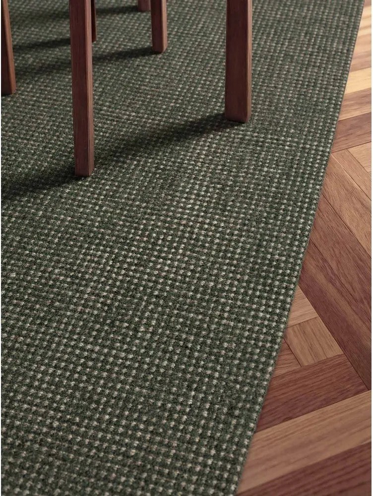 Covor verde închis țesut manual din lână 160x230 cm Greenwich – Ted Baker