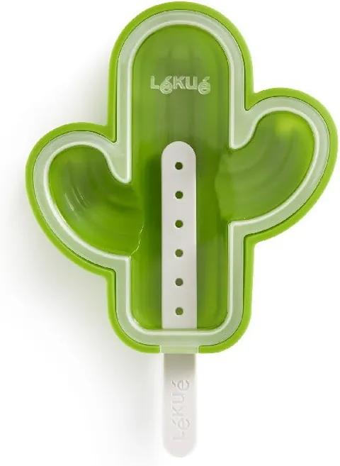 Formă din silicon pentru înghețată în formă de cactus Lékué, verde