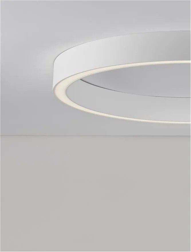 Lustra/Plafoniera LED design slim circular STING White 80cm