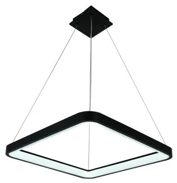 Brilagi - Lustră LED dimabilă pe cablu FALCON SLIM LED/50W/230V 50x50 cm neagră + telecomandă