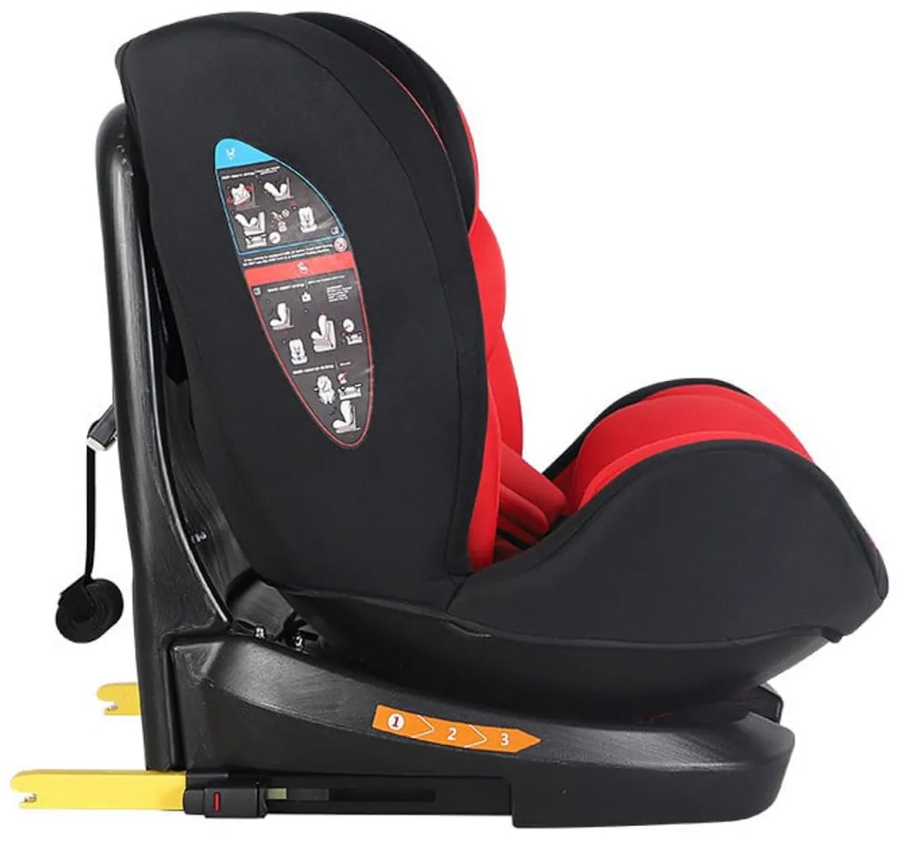 Scaun Auto cu Isofix NOVOKIDS™ Safety Seat 6000, Cu rotire 360 grade, 0-36 kg, Tetiera reglabila pe inaltime, Omologare R-129 i-Size, Transformabil