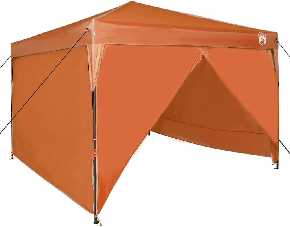 vidaXL Cort cu Copertină Manual Portocaliu 290 x 290 x 251 cm țesătură