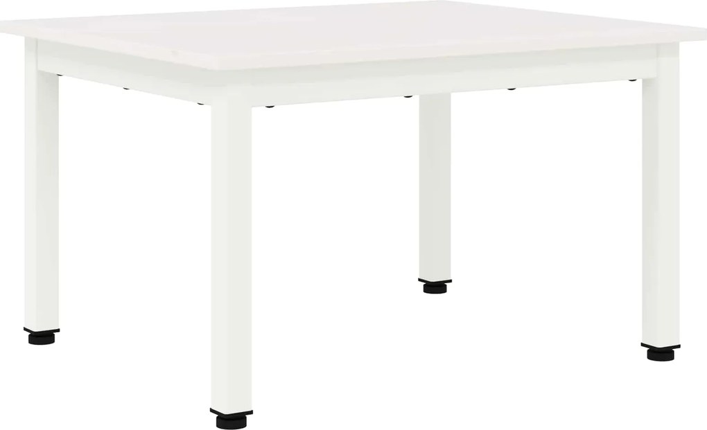 vidaXL Masă de cafea Alb 60 x 50 x 36 cm Lemn de pin masiv