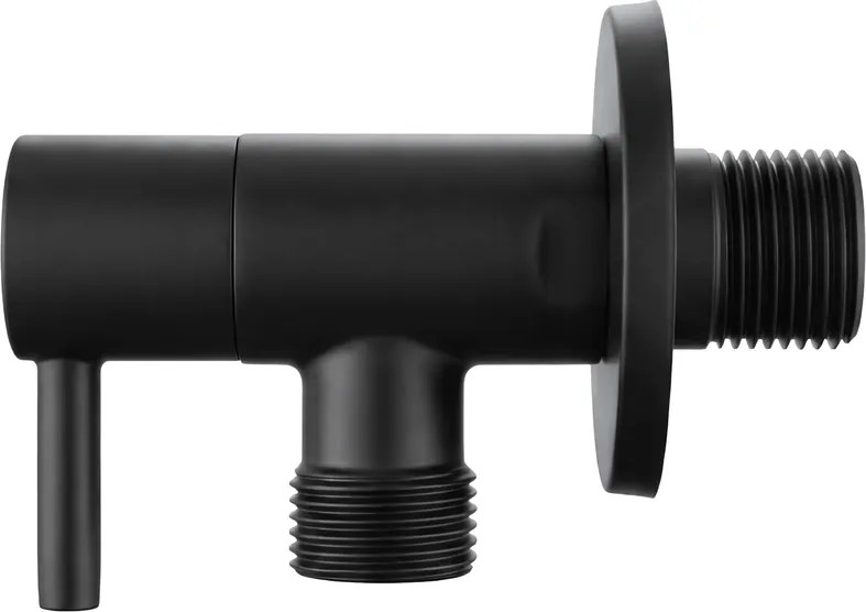 Robinet coltar 1 2   x 3 8   negru