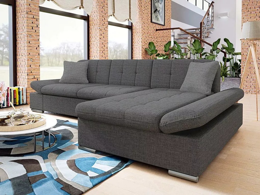Colțar Miami 390 278x151x76cm, 113 kg, Picioare: Plastic