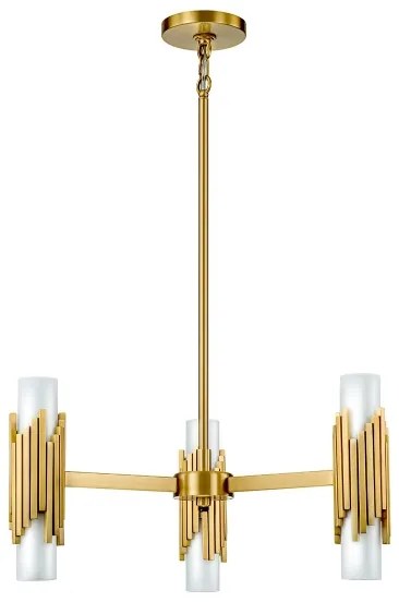 Elstead MARVELE6-AB-OPAL - Lustra pe tijă MARVELE, 6xE14/40W/230V, aurie