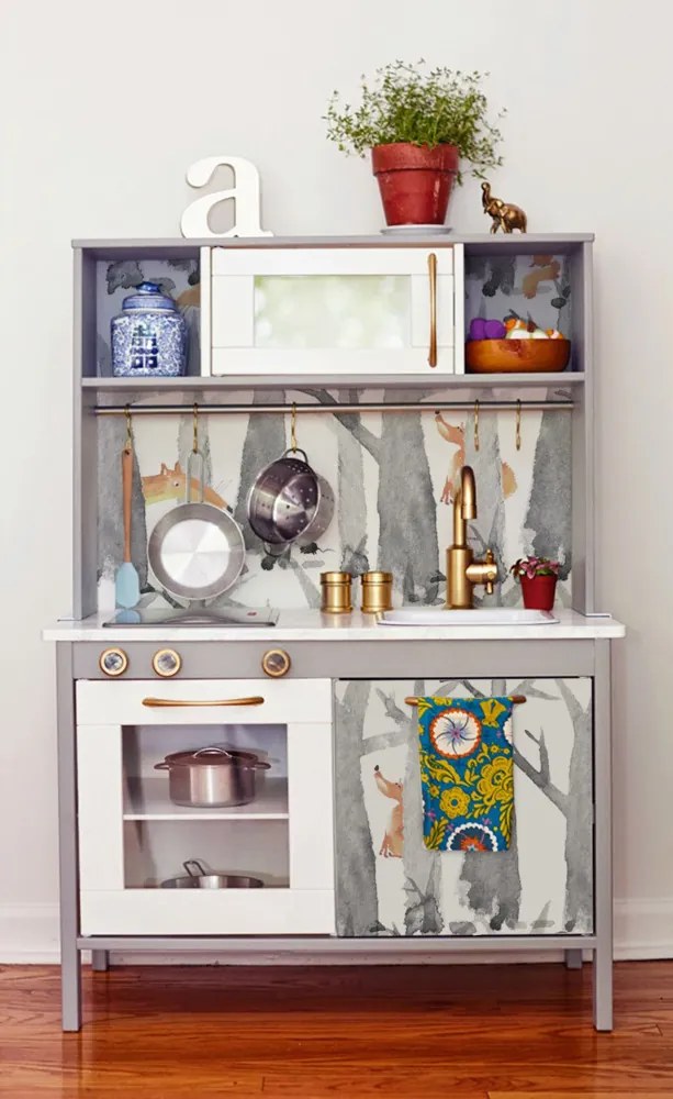 Autocolante mobila copii IKEA Duktig Vulpe de acuarelă