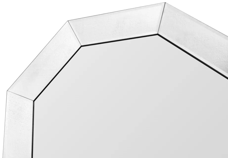 Oglinda cu rama din sticla argintie Kronos, aprox.4cm (L / D) x 60cm (W) x 60cm (H)