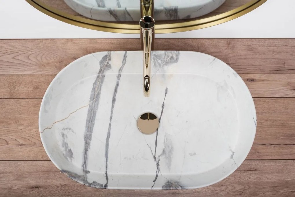 Lavoar pe blat Rea Nadia 60 Sand