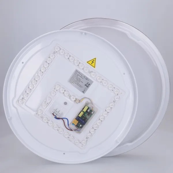 Brilagi-LED Corp de iluminat cu reglare a intensității FANCIA LED/48W/230V 3000-6500K Ø 39 cm argintiu + telecomandă