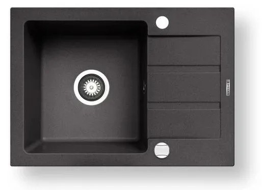 Chiuvetă de bucătărie Pyramis 70166501 NEXT 62x44 cm granit/negru mat