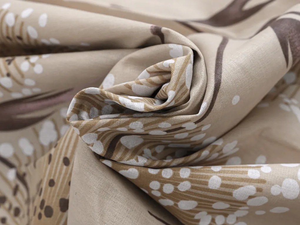 Lenjerie de pat din bumbac PAMPELINO bej Dimensiune lenjerie de pat: 2 buc 70 x 90 cm | 200 x 220 cm