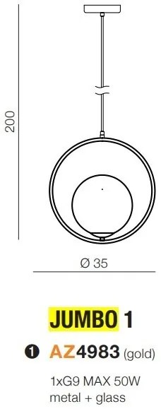 Lustra, Pendul design modern JUMBO 1
