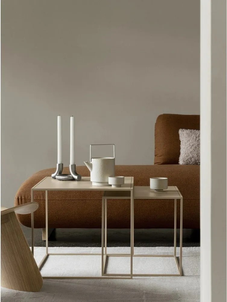 Măsuțe de cafea gri 2 buc. din metal 50x60 cm Fera – Blomus