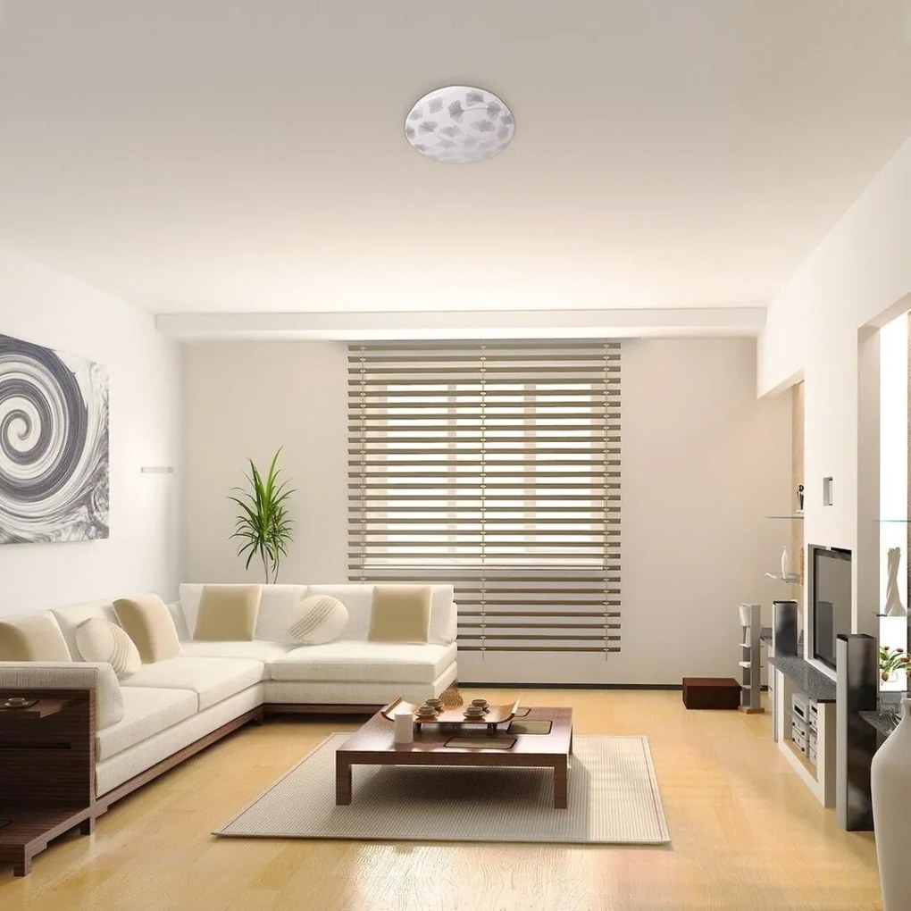 Plafoniera LED design modern Benita alb 38cm