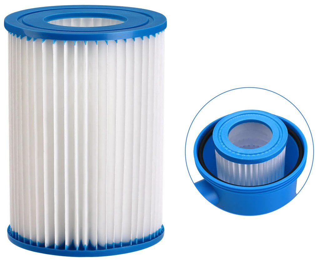 Deuba Pompa filtru piscina MZP40 albastru/portocaliu 3.400L/h