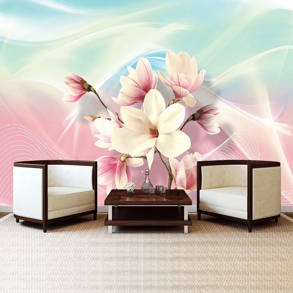 Fototapet - Magnolii abstracte (152,5x104 cm)