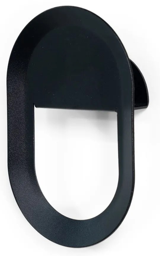 Cârlig negru de montat pe perete din oțel Coucou – Spinder Design