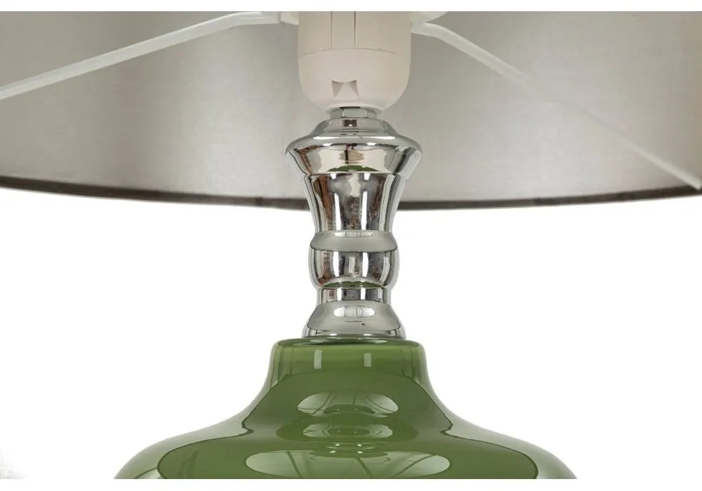 Lampadar verde/gri cu abajur textil (înălțime 160 cm) Eva – Mauro Ferretti