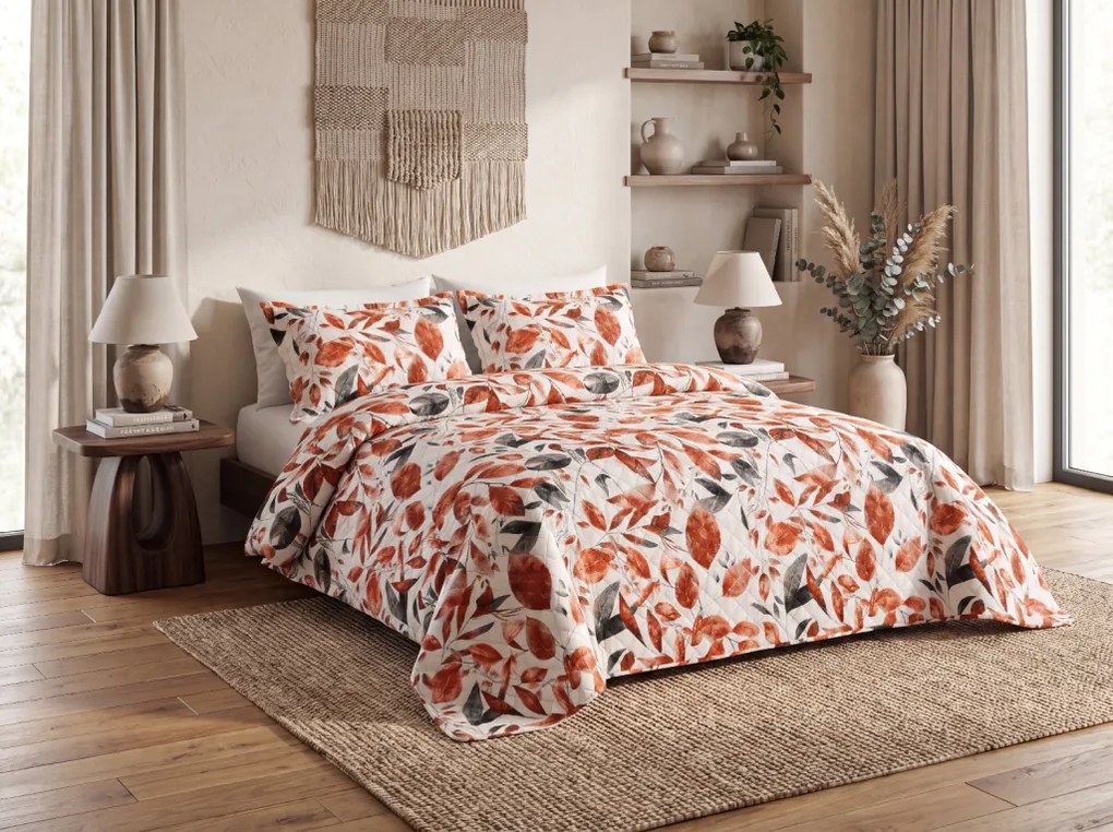 Lenjerie de pat din microfibra AUTUMN LEAVES colorata Dimensiune lenjerie de pat: 70 x 90 cm | 140 x 200 cm
