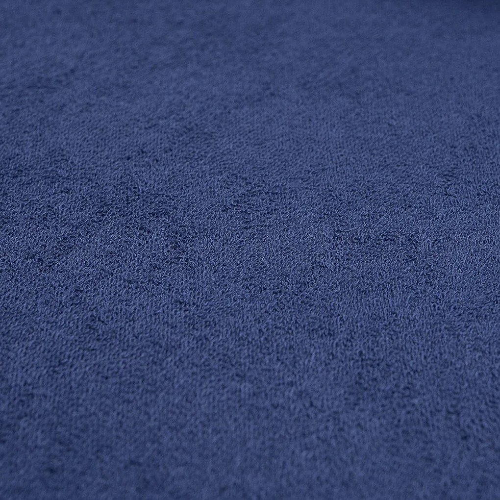 Cearșaf de pat 4Home din frotir, albastru, 180 x 200 cm, 180 x 200 cm