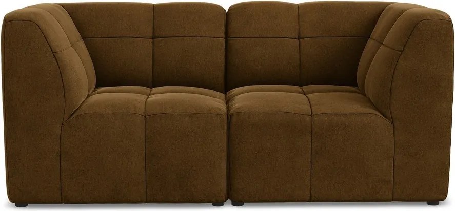 Canapea galben-muștar cu tapițerie din catifea 180 cm Aloha – Makamii