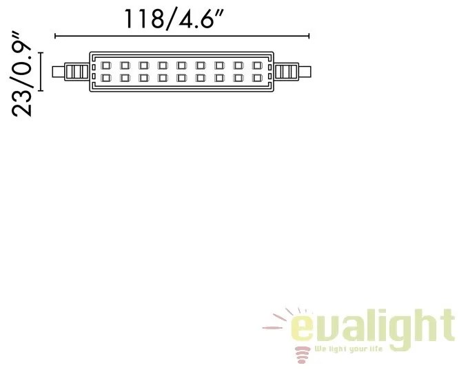 BEC LED R7S JP118MM 12W lumina calda 2700K 17490
