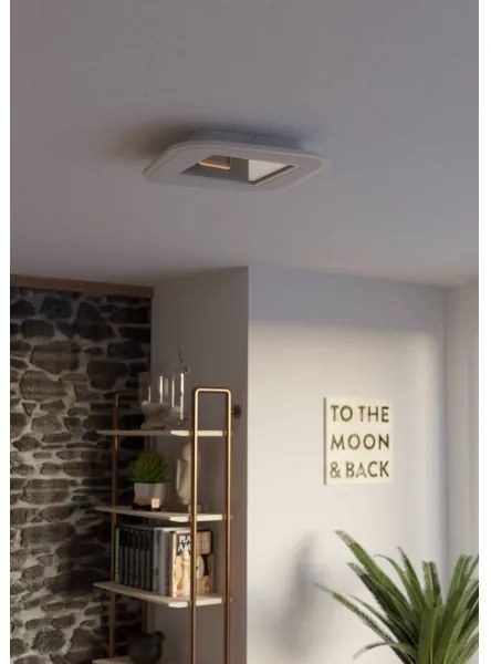 Plafonieră LED dimabilă Eglo 901234 MACCHIONI LED/20W/230V alb + telecomandă