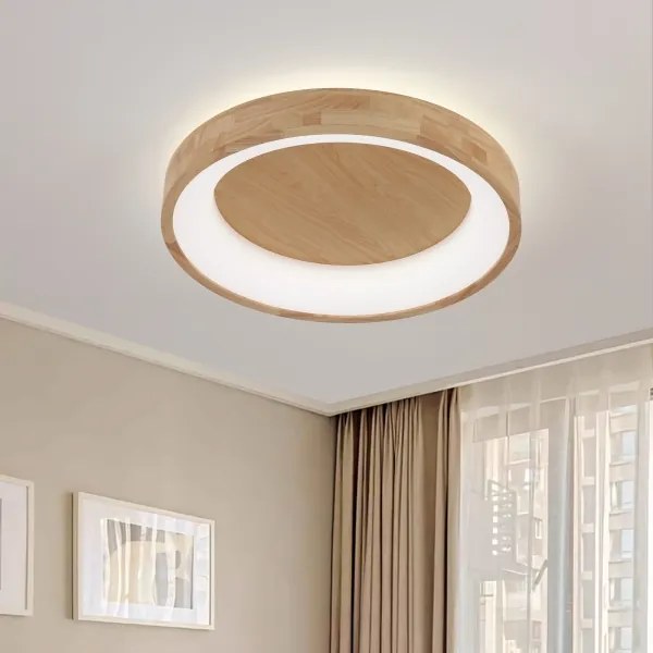 Plafonieră Brilagi-LED FALCON WOOD LED/40W/230V 3000/4000/6000K 60 cm lemn