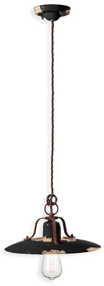 Pendul design retro realizat manual din ceramica COUNTRY, 30cm