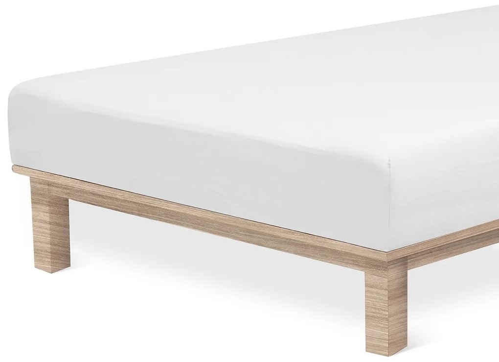 Cearșaf de pat 4Home jersey  Lycra alb, 90 x 200 cm