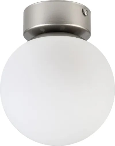Plafonieră ELIAS 1xE14/5W/230V Ø 13 cm crom mat/alb