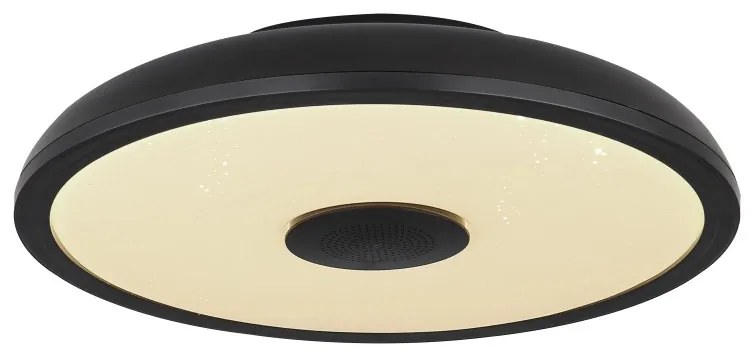 Plafoniera LED RGB cu telecomanda si difuzor RAFFY negru