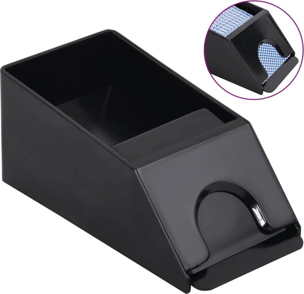 vidaXL Suport de cărți, negru, 2 pachete