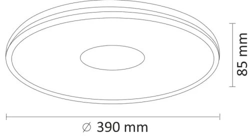 Plafonieră LED LEON LED/48W/230V cu telecomandă