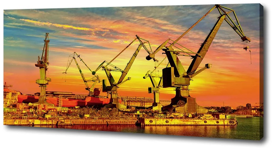 Print pe pânză Șantierul naval din gdansk