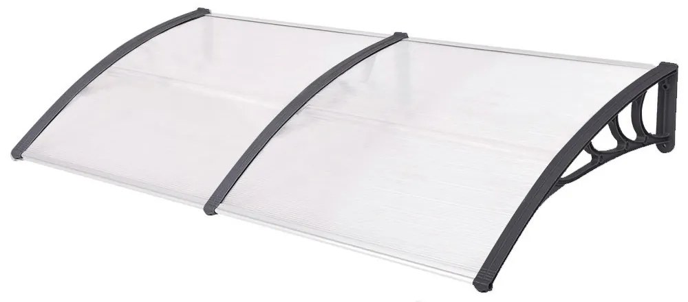 Marchiza copertina din policarbonat 240x90 cm-negru