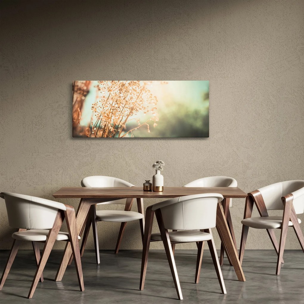Tablou - Plante după ploaie (120x50 cm)