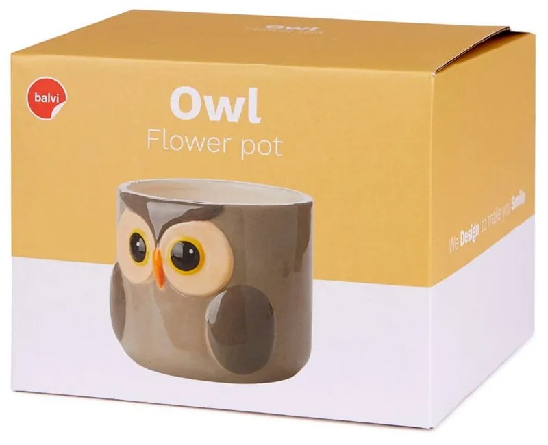 Ghiveci din ceramică ø 13,5 cm Owl – Balvi