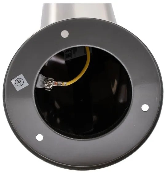 Lampă LED RGBW dimmabilă de exterior LIVIA 1xE27/6,5W/230V 100 cm IP44 argintie