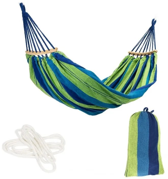 Hamac Catalina 224 x 150 cm, verde/albastru