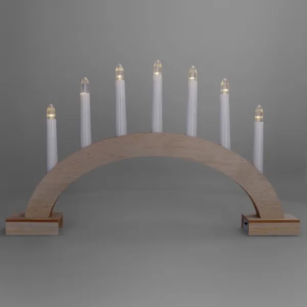 Brilagi - Suport LED pentru lumânare de Crăciun 7xLED/2xAA 28x45 cm