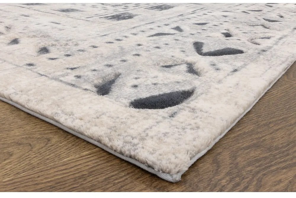 Covor alb din lână 170x240 cm Masi – Agnella